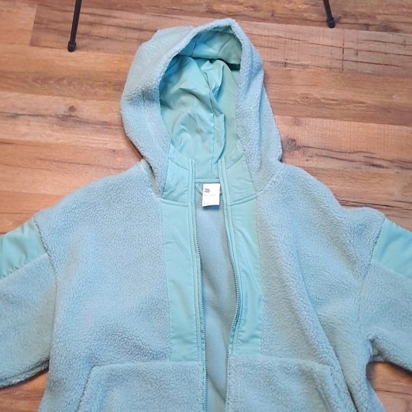Women's Teal/Aqua full zip fleece style jacket - Picture 5 of 7